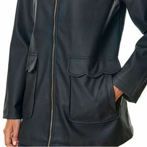 Liz Claiborne Rain Coat Size Small Pockets Zipper